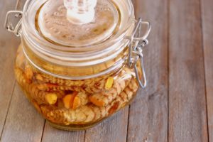Fermented turmeric in an airlock jar